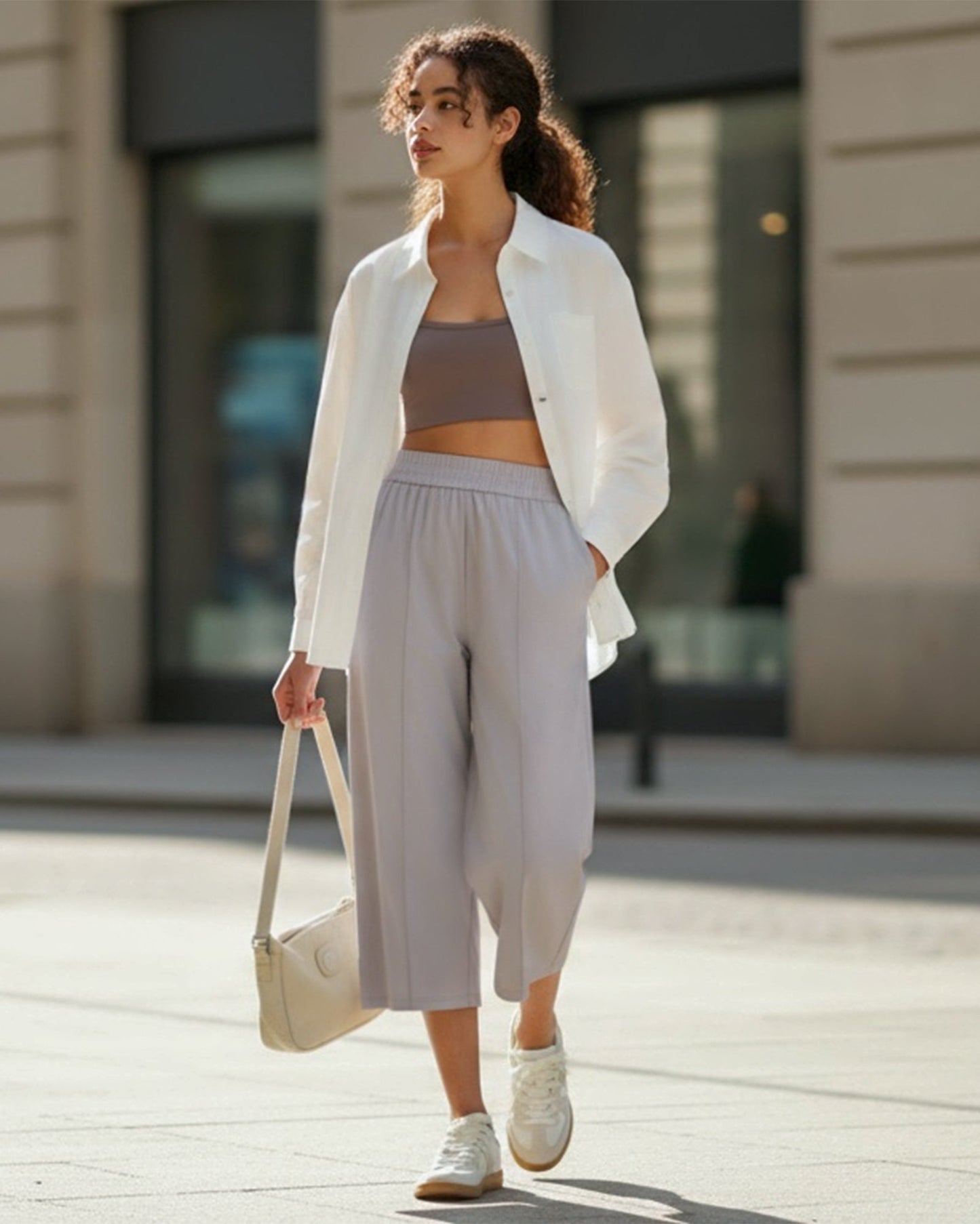 G4Free Chillwhisp Lightweight Wide Leg Capris