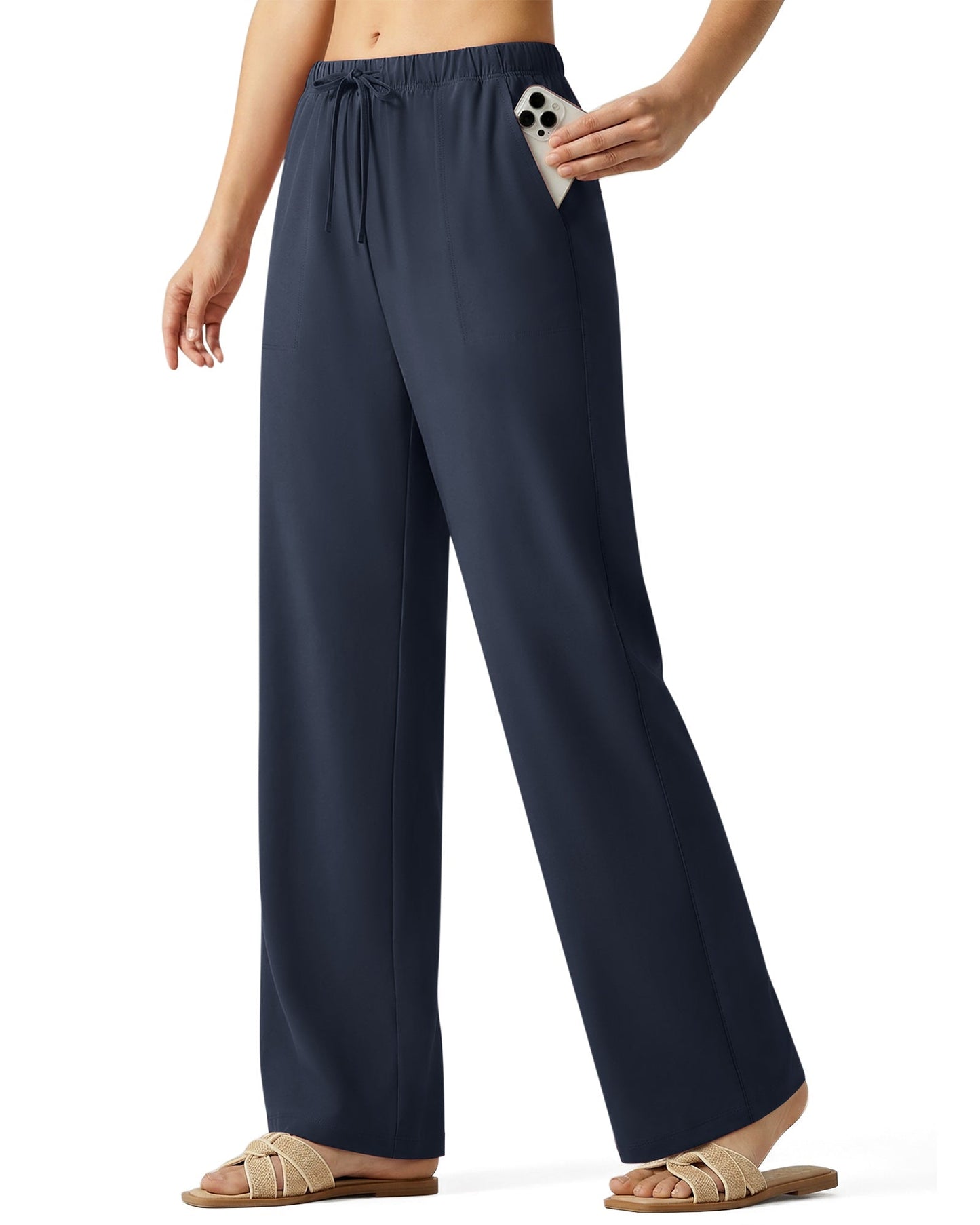 G4Free Chillwhisp Drawstring Wide Leg Pants